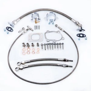 TRITDT Fits Skyline R30 DR30 FJ20ET w/ Garrett GT2860RS Oil and Water Line Kit - Picture 1 of 3