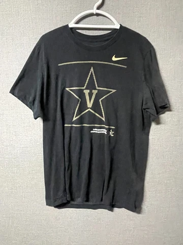 Vanderbilt Commodores Men's Shirt XL Black Vandy Nike Dri Fit Football NCAA Cover