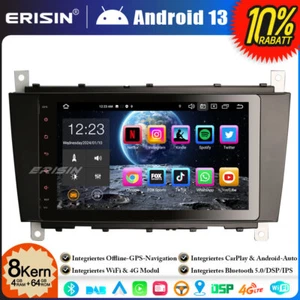8-Kern Android 13 GPS Autoradio Navi GPS DSP Mercedes C/CLC/CLK Klasse W203 W209 - Bild 1 von 22