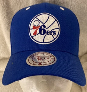 Mitchell & Ness Philadelphia 76ers ajuste juvenil sombrero snapback béisbol baloncesto - Imagen 1 de 7