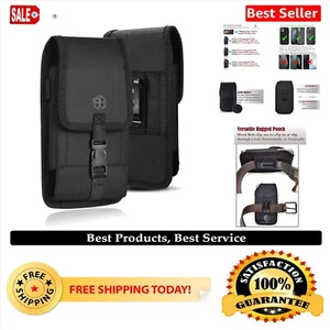 Rugged Nylon Phone Holster with Adjustable Belt Loop for All Popular Smartphones - Picture 1 of 9