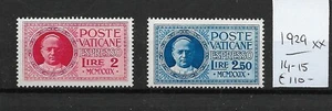 VATICANO @ 192 Mi. 14-15 Espresso MNH € 110,00 @ IVA 73 - Foto 1 di 1
