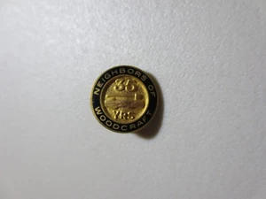 VINTAGE NEIGHBORS OF WOODCRAFT 35 YEAR 10K GF SERVICE AWARD PIN Pinback (J275) - Picture 1 of 2