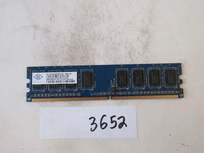 Nanya NT2GT64U88D0BY-AD 2Gb PC2-6400 800Mhz DDR2 Desktop Memory RAM (3652) - Image 1 of 2