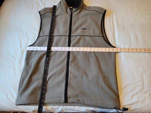 Izod Herren Fleece Weste XL grün Full Zip PFX Performance grau / schwarz - Bild 1 von 6