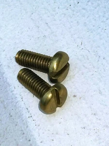 10-32 BRASS Machine Srew 1/2 Long Pan Head Slotted - Picture 1 of 4