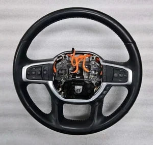  2019 - 2023 DODGE RAM 1500 STEERING WHEEL ASSEMBLY  HEATED BLACK NEW STYLE - Bild 1 von 13
