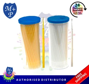 100 Pack of MicroBrushes - Choose your size 1.0mm or 1.5mm TOUCH UP BRUSHES - Picture 1 of 3