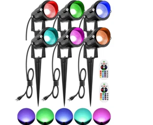 ZUCKEO All-In-One LED Landscape Light Kit 6-Pack Low Voltage Lights, Transformer - Picture 1 of 3