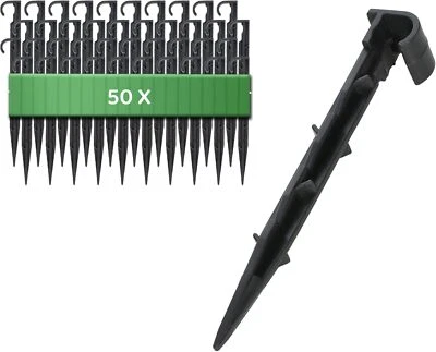 GARDENIX ✅ Gartenschlauch Anker ab50 Stück Befestigungsanker für Tropfschlauch Erdspiess✅