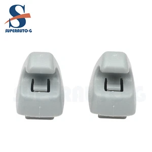 Par de clips de soporte para para parasol gris derecho o izquierdo para Chevrolet Tahoe 07-14 - Imagen 1 de 8