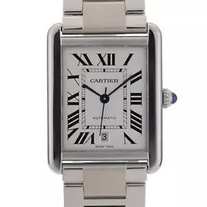 Cartier Tank Solo XL 3515 White Roman Dial Automatic 31mm Men's Watch - Picture 1 of 12