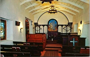 Machado Memorial Chapel Formerly Casa De Machado San Diego California Postcard - Picture 1 of 2