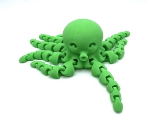 Oktopus - Flexibles Gelenk Zappelspielzeug - Grün - Stressabbau - Bürospielzeug - Bild 1 von 4