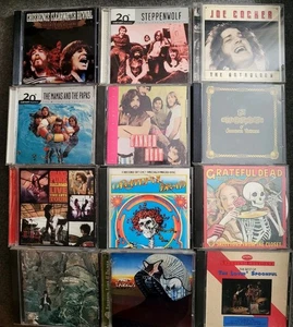 (12) Rock CD Lot: Canned Heat, Steppenwolf, Grateful Dead, CCR, Joe Cocker - Foto 1 di 7