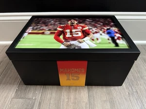 Estuche de almacenamiento de tarjetas graduadas Patrick Mahomes losas graduadas BGS/PSA madera - Imagen 1 de 4