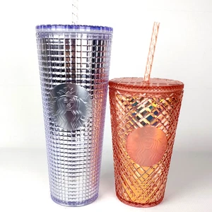Vasos Starbucks Joya Oro Rosa 16oz Grande y Plata Espejo Bola 24oz Venti - Imagen 1 de 11