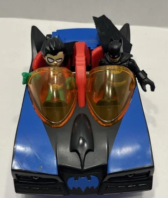 Imaginext DC Super Friends Batman & Robin Figures W/Classic Batmobile READ - Image 1 of 4