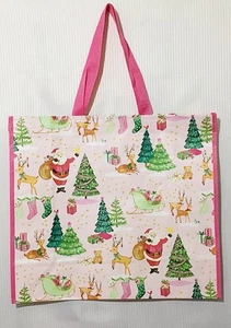 Reusable Shopping Bag For Life Christmas Theme Storage 50x 44cm Strong Gift Bag - Picture 1 of 7