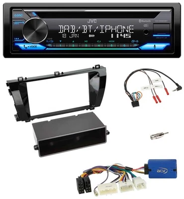 JVC Bluetooth Lenkrad USB DAB CD Autoradio für Toyota Corolla E170 2014-2017 sch - Bild 1 von 4