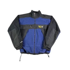 Mountain Hardwear Fleece Jacket Blue Black Windstopper Men's Large Outdoors - Picture 1 of 8