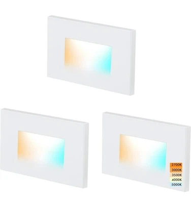 CLOUDY BAY 120V 5CCT LED REGULÁVEL LUZ DE PASSO INTERNA EXTERNA 2700K/3000K/3500K - Imagem 1 de 4