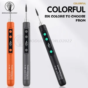 Cordless Soldering Iron Kit 1100mAh USB Rechargeable Portable Soldering Iron Set - Picture 1 of 24