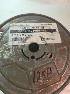  Genesis 18/8 Solid TSTAT General Purpose Wire Partial Roll Thermostat Wire 100 - Image 1 of 4