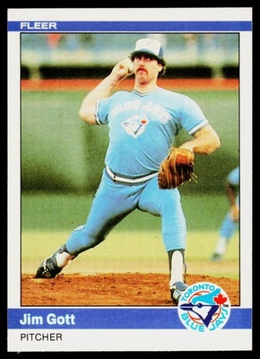 1984 Fleer #155 Jim Gott - VG - Image 1 of 2