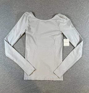 Intimate Free People Low Back Seamless Top Damen XS S grau Stretch - Bild 1 von 6