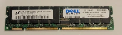 MICRON 512MB MT18LSDT6472G-133D2 PC133R-333-542-G2 133MHZ CL3 MEMORY Sealed New - Image 1 of 4