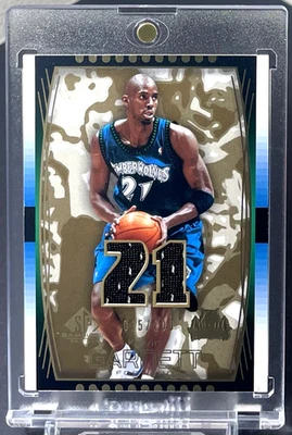 ( /100 Gold ) Kevin Garnett 2004-05 SP Game Used Game Worn Jersey #77 Wolves HOF - Image 1 of 2