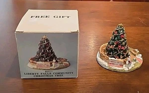 Liberty Falls Community Christmas Tree 1995 Miniature Village - AH111. CMS - Imagen 1 de 11