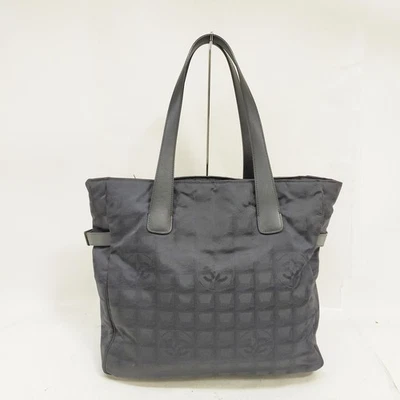NO TARIFF Chanel Tote Bag New Travel Line Black Nylon 4745722 - Image 1 of 4