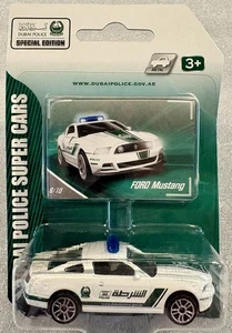 Rare! Ford Mustang Dubai Police Patrol - White & Green - Majorette 1:64 - New! - Picture 1 of 3