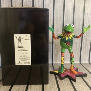 Disney Romero Britto Kermit The Frog Figure 4027897 Boxed VGC Rare - Picture 1 of 10
