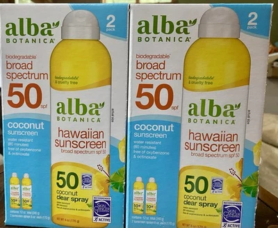 Protector Solar Spray Alba Botanica para Rostro y Cuerpo Amplio Espectro FPS 50 Protector Solar Foto 1 de 2