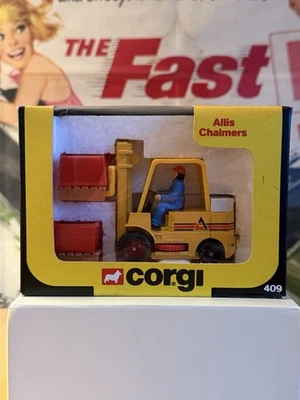 Corgi Toys 409 Allis Chalmers Folk Lift Truck. Boxed Old Shop Stock - Image 1 of 4