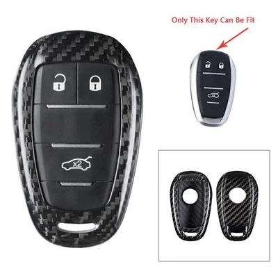 Remote Key Shell Cover Case Protector Carbon Fiber Black for Alfa Romeo Stelvio - Image 1 of 4