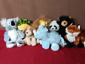 Lote De 8 Animales De Peluche GUND Webkinz Años 90 SIN CÓDIGOS Rana León Zorro Oso Panda Rinoceronte - Imagen 1 de 23