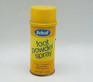Dr.Scholl Fuß Pulver Spray Leere Werbe Dose Kann - Picture 1 of 5