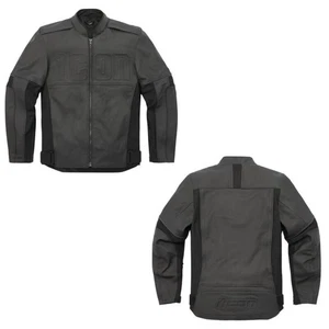 2024 Icon Motorhead3 Leather/Textile Street Motorcycle Black Jacket - Pick Size - Picture 1 of 4
