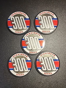 Vintage Maxidyne 300 Heavy Drink Coasters Set Of 5 - Picture 1 of 2