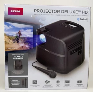 ION Projector Deluxe HD Battery/AC Powered 720P HD LED with Powerful Speaker - Picture 1 of 2