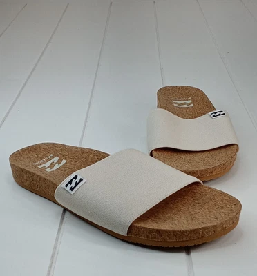Sandalias para mujer Billabong de corcho beige elásticas sin cordones talla 7 usadas en excelente estado Foto 1 de 4