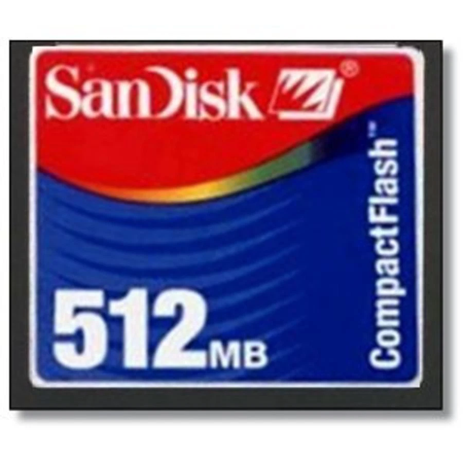 Vintage SanDisk 512 MB CompactFlash Memory Card (SDCFB-512-768) - Image 1 of 1