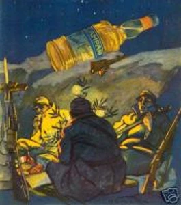 M.Dudovich-CAMPARI-guerra-trincea-soldato-mandolino - Imagen 1 de 1