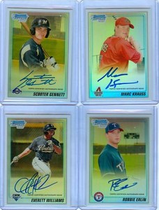 EVERETT WILLIAMS 2010 BOWMAN CHROME REF AUTO RC #/500