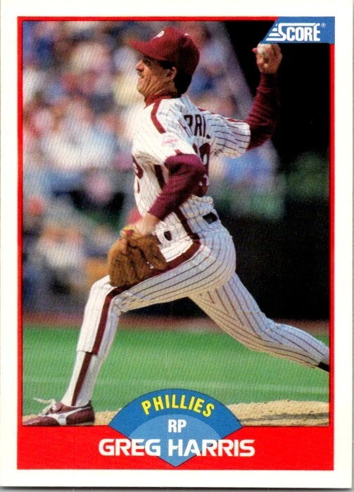 1989 Score Baseball 476 Greg Harris - Image 1 of 1