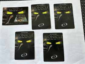 Lego Bionicle Quest For The Mask 4 Pcs: Lewa (1st Ed.),Kopaka(x3), Booster Packs